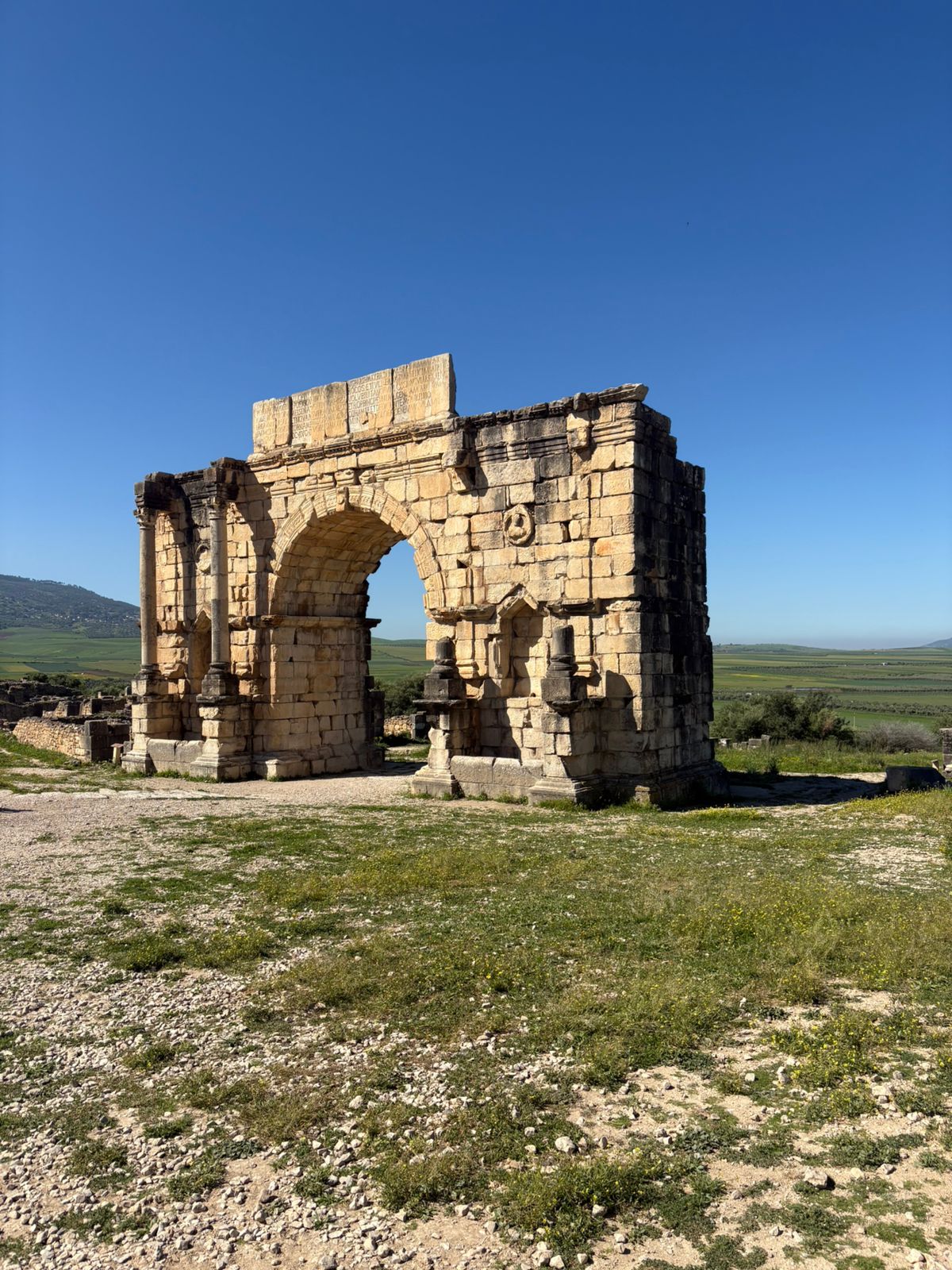 Arco do Triunfo nas Ruínas Romanas de Volubilis