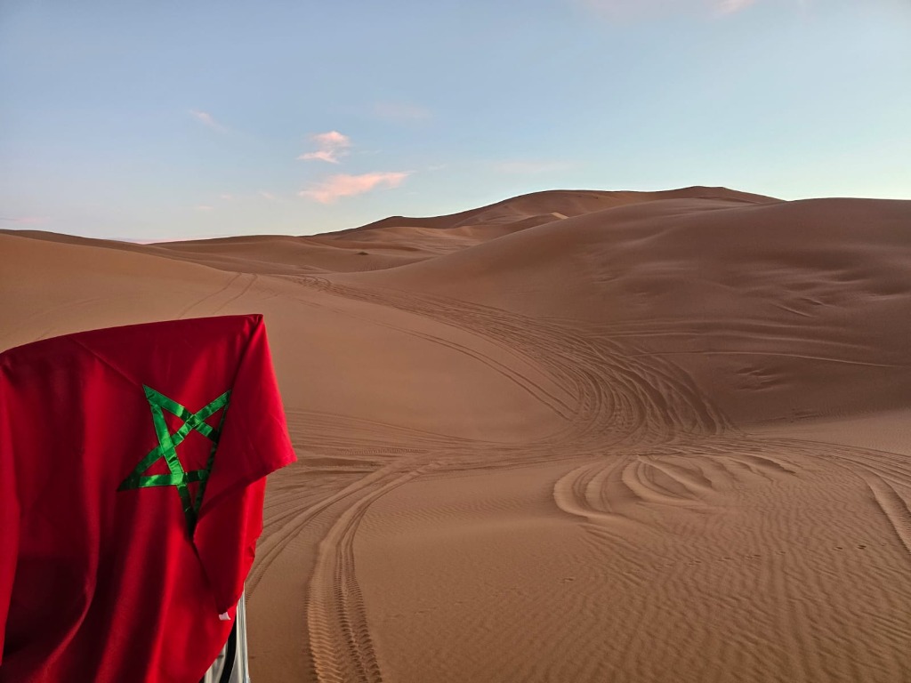 Ondulações de areia no deserto do Saara